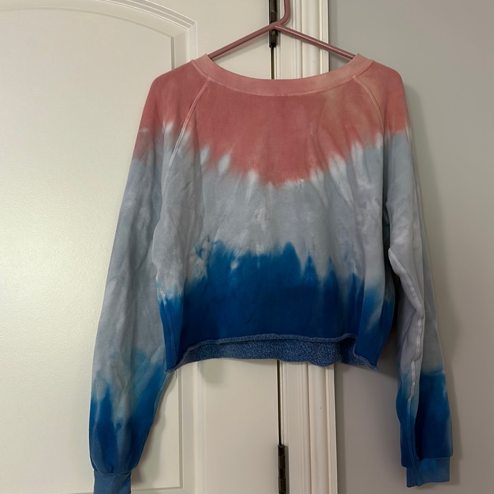 Wild fox tie dye pullover sweatshirt